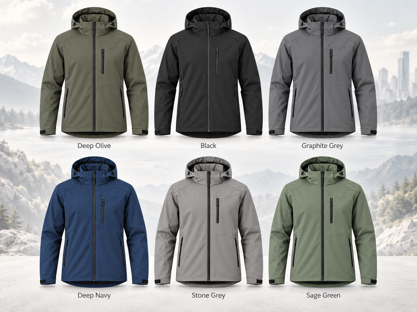 Men’s Urban Outdoor Softshell Jacket-Clean Design. Everyday Protection. Built for Movement.ODM Service – Custom Size, Logo & Style Available