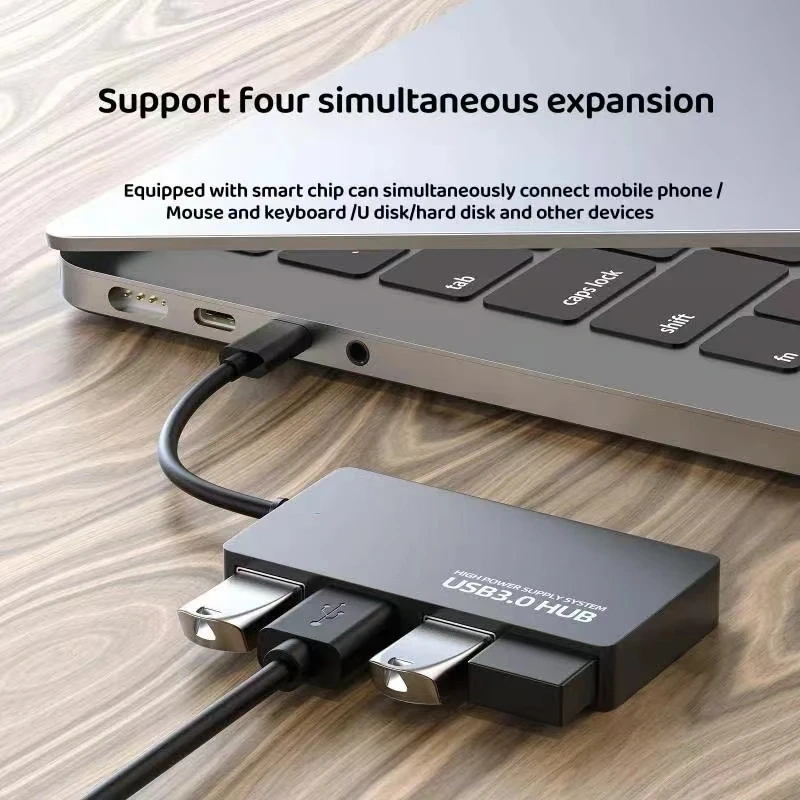 USB HUB 3.0 Adapter USB 3.0 HUB Extender 4 Ports Docking Station High Speed Date Transfer for Pc Laptop Accessories USB Splitter
