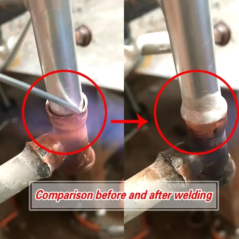 New Low Temperature Melt Aluminum Welding Rods Weld Bars Cored Wire 1.6mm 2mm Rod Solder for Soldering Aluminum No Solder Powder