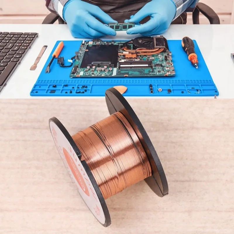 50/5Rolls Soldering Wire Jump Line for Mobile Phone Computer Welding Repair Tools Cell Phone Motherboard Repair for DIY Projects