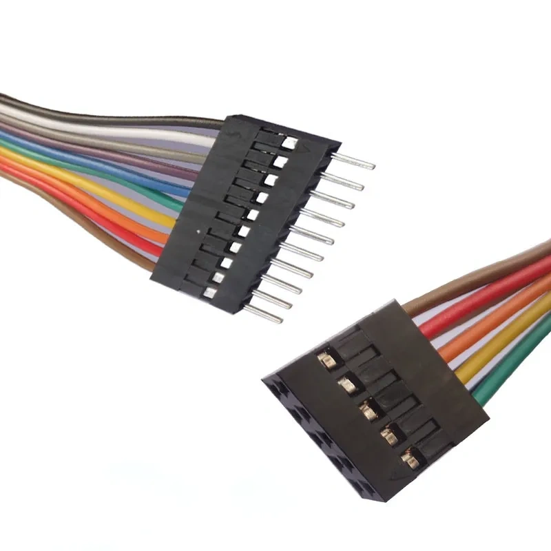5PCS 2.54MM Dupont Male Female Terminal Wire Dupont Line Double Row 2*2P/3 pin connector/4 pin connector/5P/6P/9P/10 pin cable