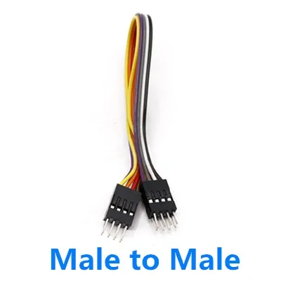 5PCS 2.54MM Dupont Male Female Terminal Wire Dupont Line Double Row 2*2P/3 pin connector/4 pin connector/5P/6P/9P/10 pin cable