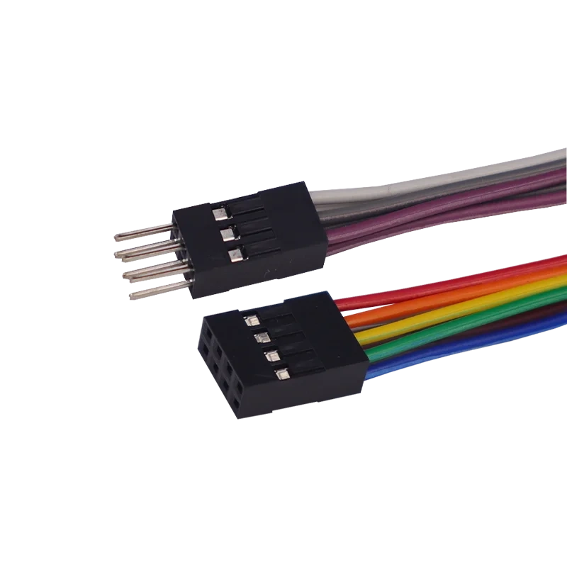 5PCS 2.54MM Dupont Male Female Terminal Wire Dupont Line Double Row 2*2P/3 pin connector/4 pin connector/5P/6P/9P/10 pin cable