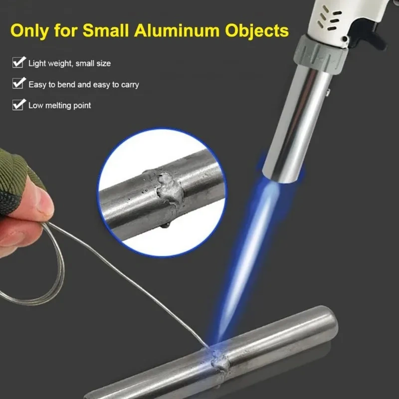 New Low Temperature Melt Aluminum Welding Rods Weld Bars Cored Wire 1.6mm 2mm Rod Solder for Soldering Aluminum No Solder Powder