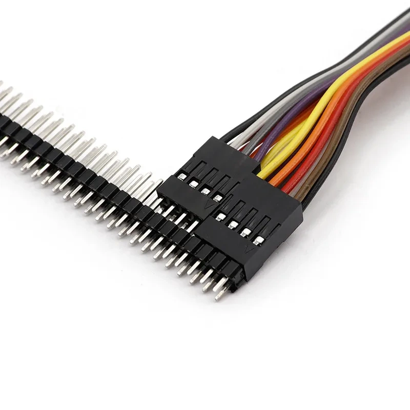 5PCS 2.54MM Dupont Male Female Terminal Wire Dupont Line Double Row 2*2P/3 pin connector/4 pin connector/5P/6P/9P/10 pin cable