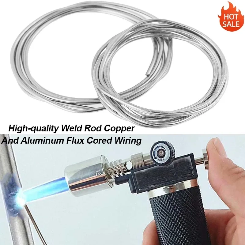 New Low Temperature Melt Aluminum Welding Rods Weld Bars Cored Wire 1.6mm 2mm Rod Solder for Soldering Aluminum No Solder Powder
