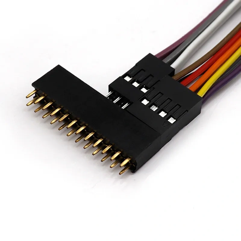 5PCS 2.54MM Dupont Male Female Terminal Wire Dupont Line Double Row 2*2P/3 pin connector/4 pin connector/5P/6P/9P/10 pin cable