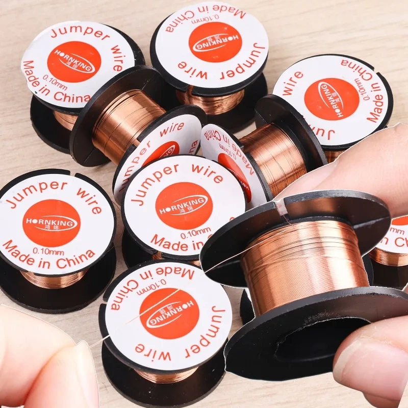 50/5Rolls Soldering Wire Jump Line for Mobile Phone Computer Welding Repair Tools Cell Phone Motherboard Repair for DIY Projects