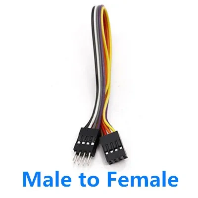 5PCS 2.54MM Dupont Male Female Terminal Wire Dupont Line Double Row 2*2P/3 pin connector/4 pin connector/5P/6P/9P/10 pin cable