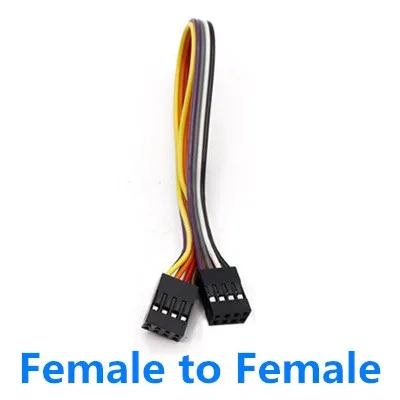 5PCS 2.54MM Dupont Male Female Terminal Wire Dupont Line Double Row 2*2P/3 pin connector/4 pin connector/5P/6P/9P/10 pin cable