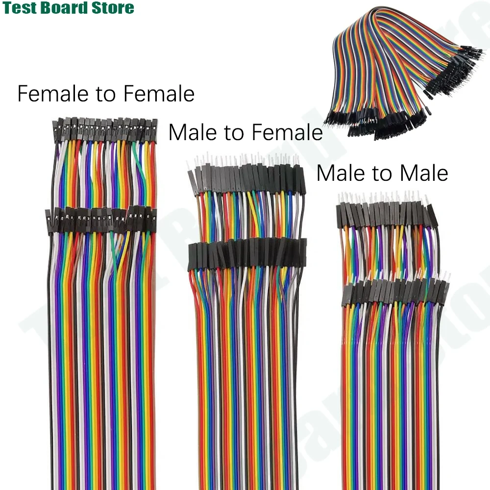40 Pin Jumper wire 10cm/15cm/20cm/30cm Male to Male+Female to Male+Female to Female Jumper Wire Cable for Arduino DIY kit