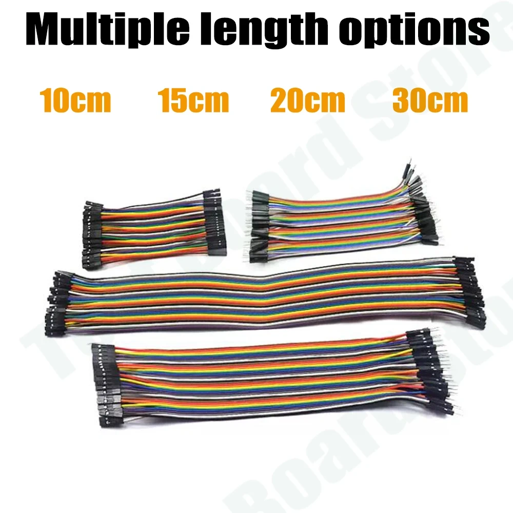 40 Pin Jumper wire 10cm/15cm/20cm/30cm Male to Male+Female to Male+Female to Female Jumper Wire Cable for Arduino DIY kit