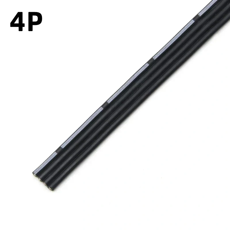 1~50m Fexible Silicone Parallel Wire 2P 4P 6P 8P 10P Ultra Soft 30 28 26 24 22 20AWG High Temperature Resistant Copper Cable