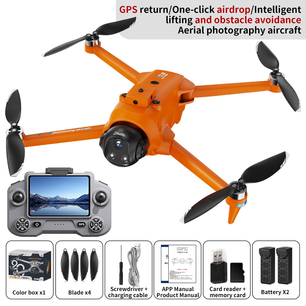 跨境AE20带屏无人机自动返航高清航拍折叠飞行器空投智能跟随遥控
