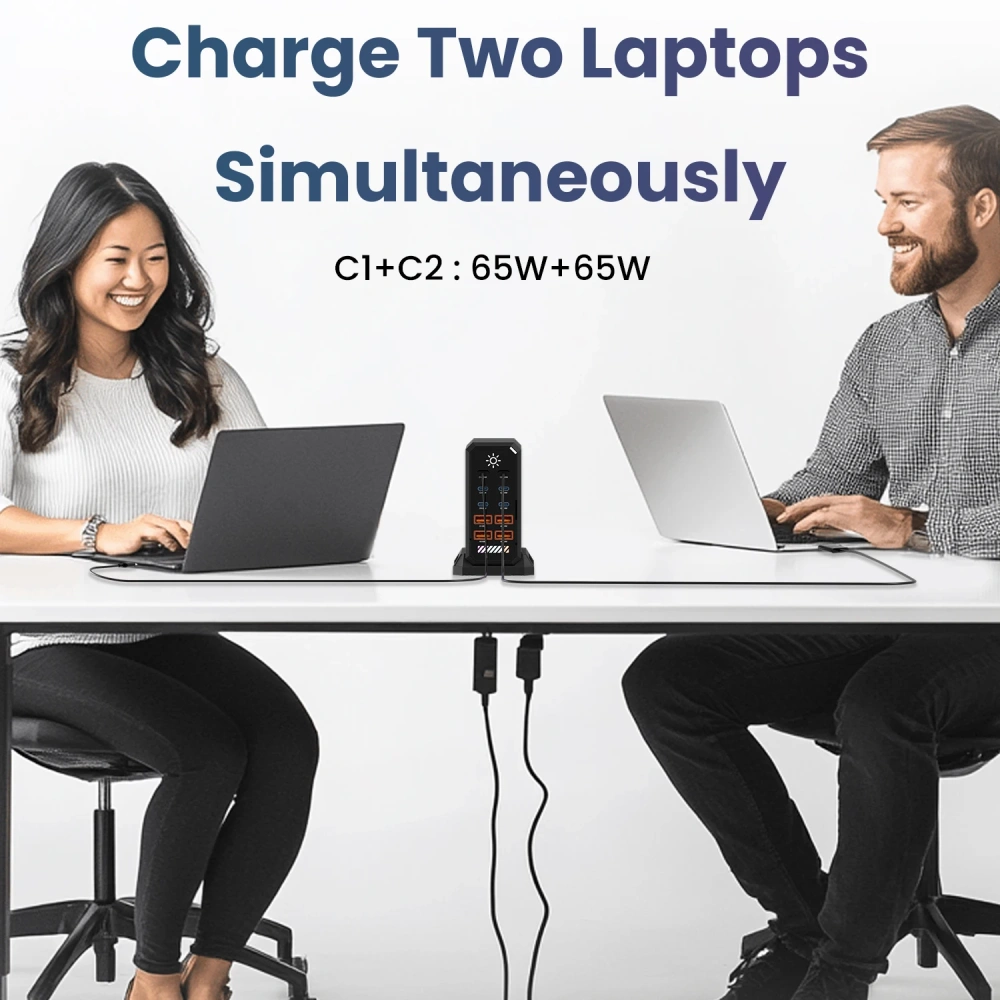 660W GaN USB C Charger Station 10 Port Fast Charger Type C PD3.1 PD3.0 PPS Quick Charger For Macbook Pro iPad iPhone 16 Samsung