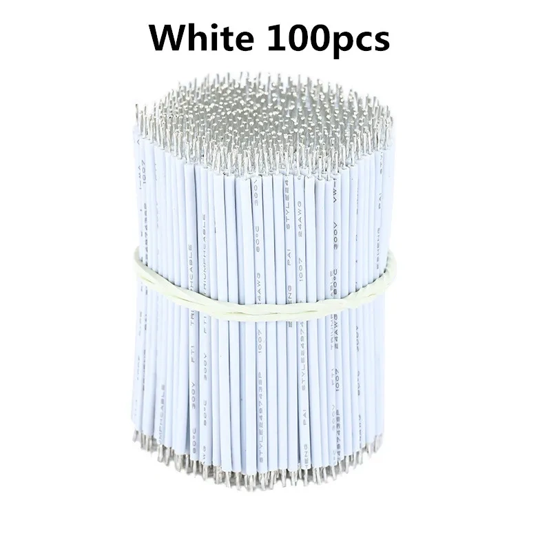 100PCS/LOT Tin-Plated Breadboard PCB Solder Cable 24/26AWG Fly Jumper Wire Cable Tin Conductor Wires 1007-24AWG Connector Wire