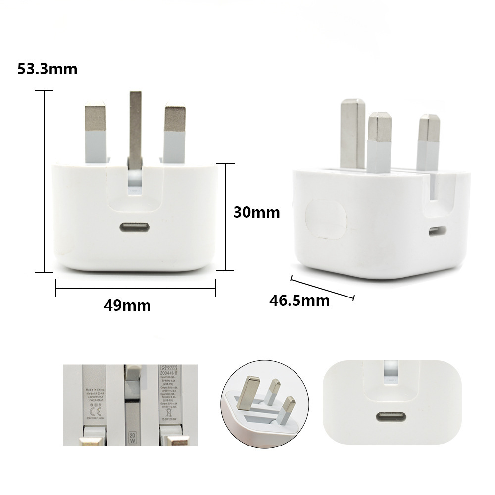 跨境美规PD20W手机充电器 CE认证适用苹果手机充电头iphone充电器