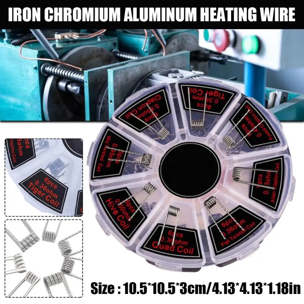 Iron Chromium Aluminum Heating Wire Resistance Wire Premade Coil Good Waterproof Quality Household Electrical Equipment Fuses