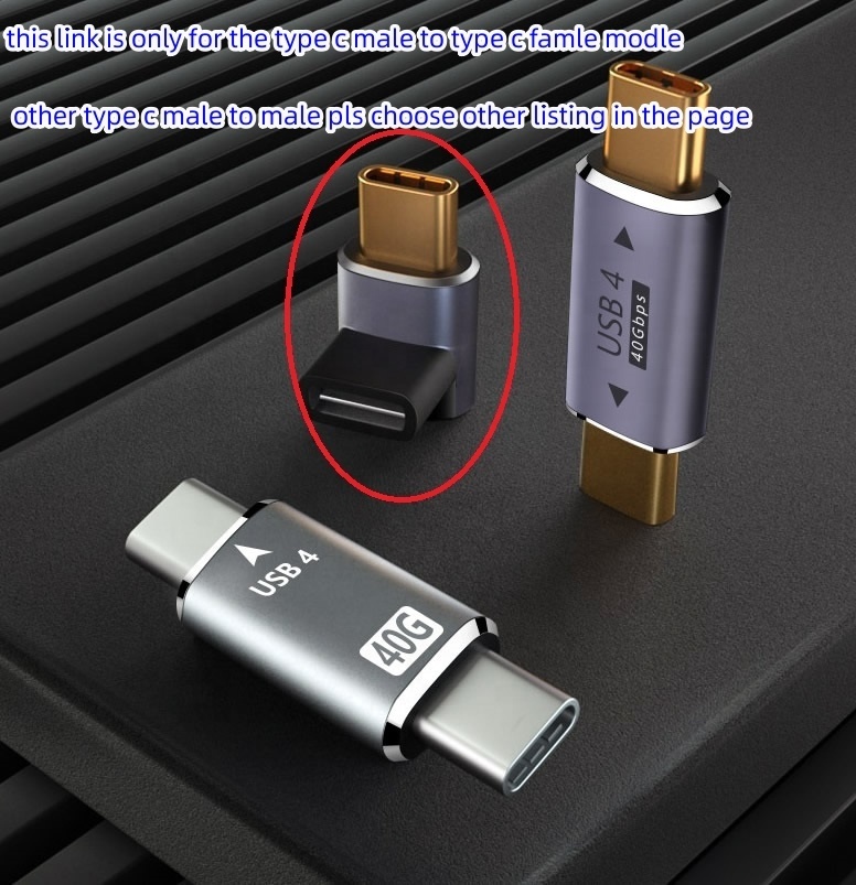 USB4 90 Degree USB-C Male USB-C Female Adapter New Trending Electronics for Laptop iPhone 15/15 Pro Max Compatible Team Deck