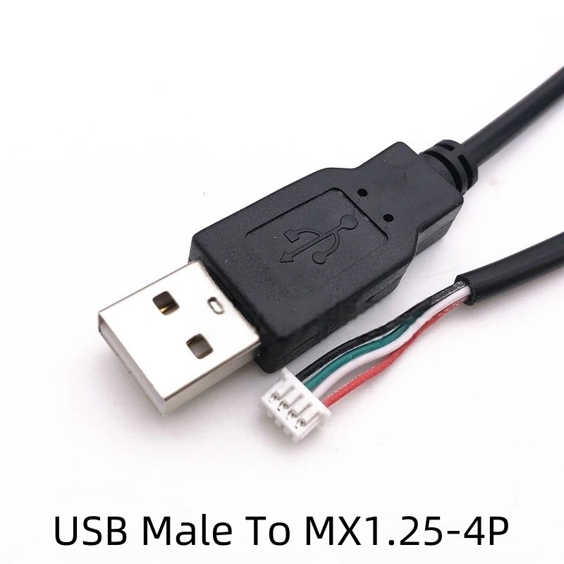 1PCS USB terminal cable Data cable 1.25/PH2.0/XH2.54-4P DuPont adapter extension cable 28AWG