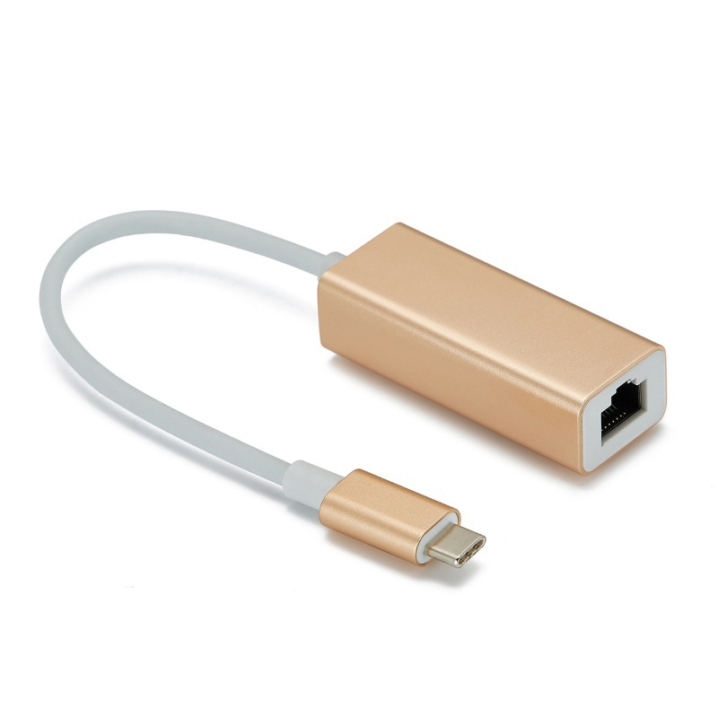 Type C USB C to 100M RJ45 Lan Gigabit Network Card Ethernet Adapter for Windows 7 8 10 Linux MacOS