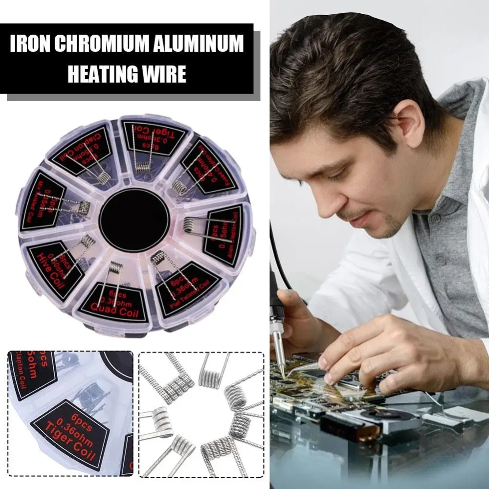 Iron Chromium Aluminum Heating Wire Resistance Wire Premade Coil Good Waterproof Quality Household Electrical Equipment Fuses