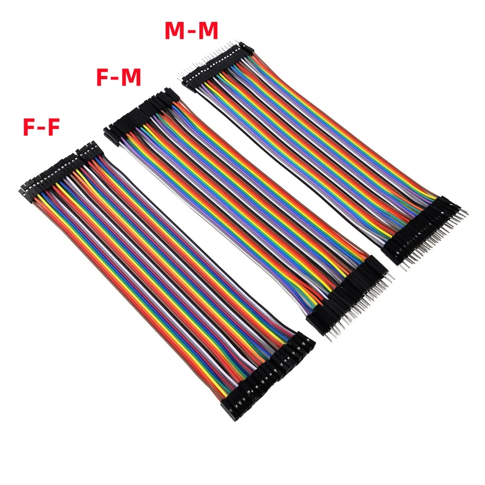 40PIN 10CM 20CM 30CM Dupont Line Male to Male + Female to Male and Female to Female Jumper Dupont Wire Cable for arduino DIY KIT