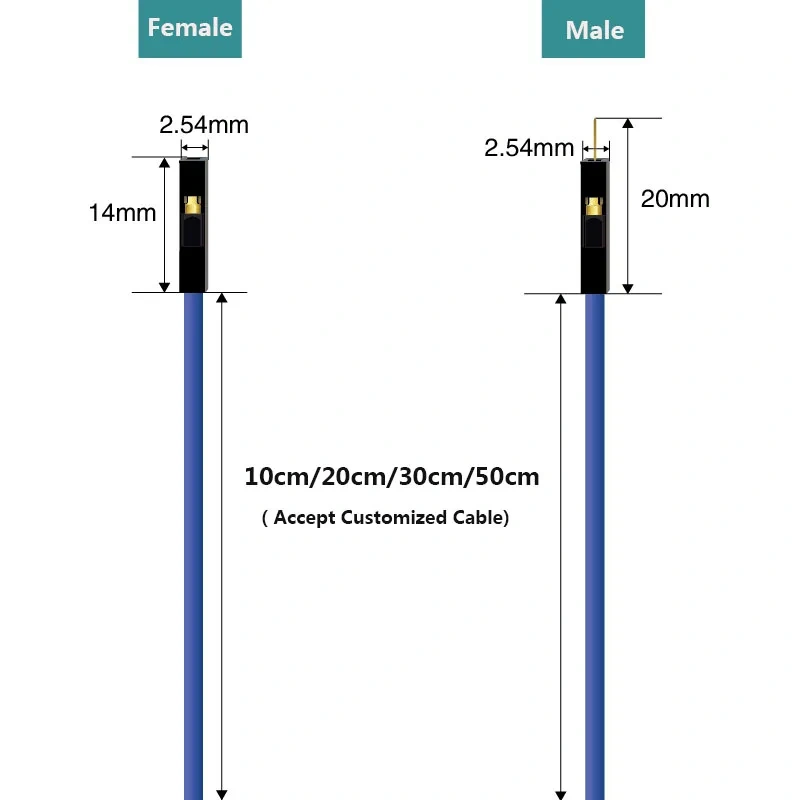 20pcs 1P Super Soft Silicon Dupont Cable For Arduino 10cm 20cm 30cm 2.54mm Pitch Male Female Dupont Jumper Wire 26AWG Gold Plate