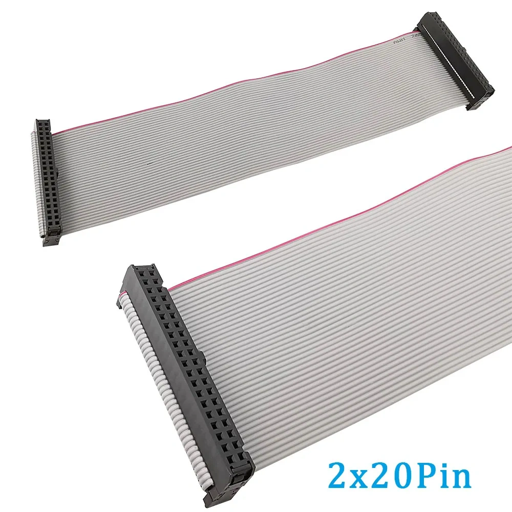 1Pcs 2.54mm Pitch JTAG ISP Gray Flat Ribbon Data Cable FC-6/8/10/12/14/16/18/20/24/26/30/34/40/50 Pin FOR DC3 F/F IDC Box Header
