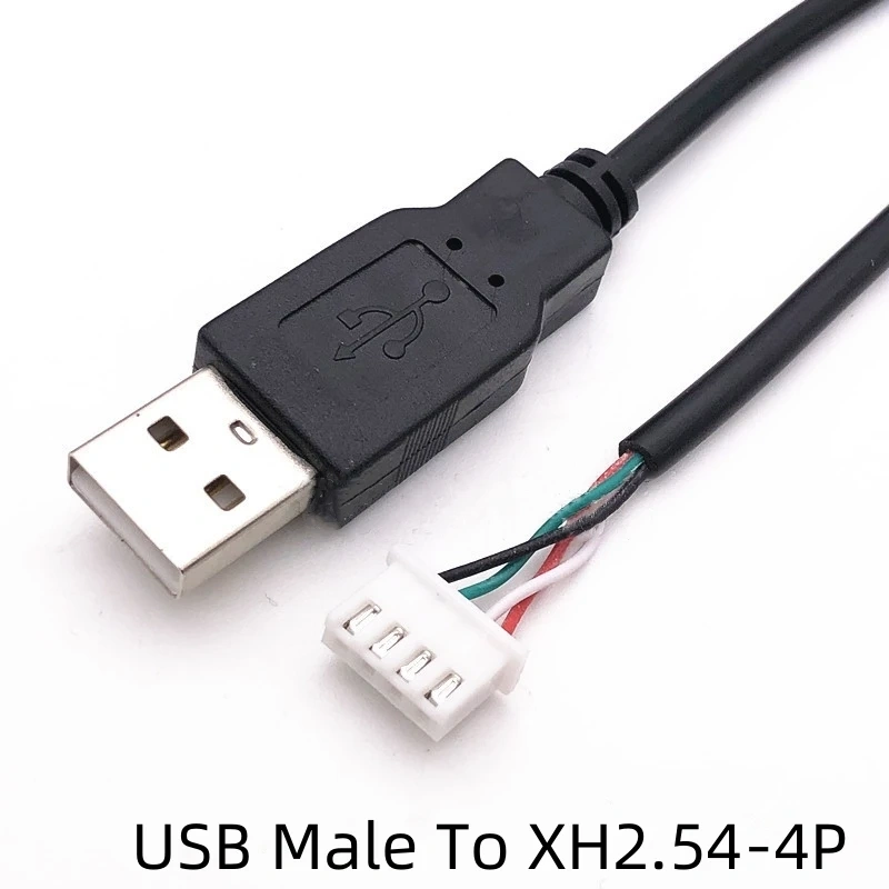 1PCS USB terminal cable Data cable 1.25/PH2.0/XH2.54-4P DuPont adapter extension cable 28AWG