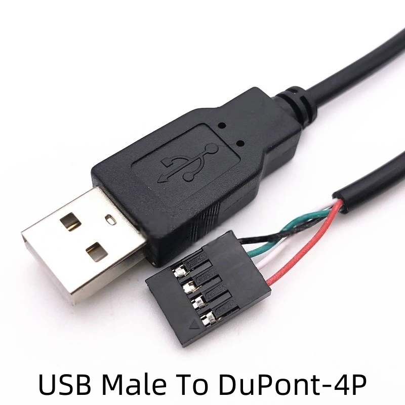 1PCS USB terminal cable Data cable 1.25/PH2.0/XH2.54-4P DuPont adapter extension cable 28AWG