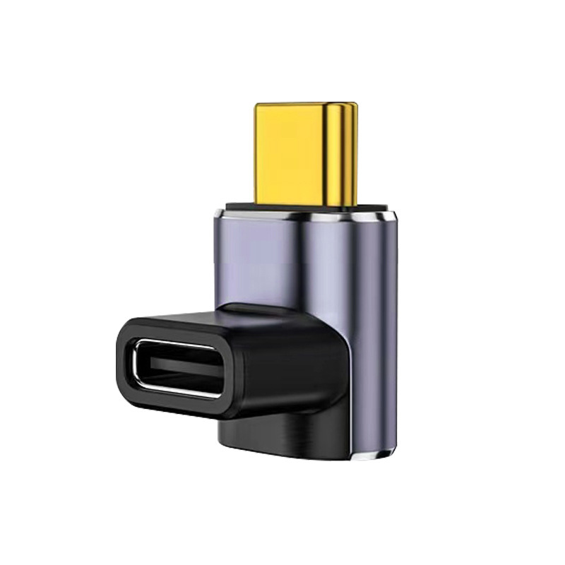 USB4 90 Degree USB-C Male USB-C Female Adapter New Trending Electronics for Laptop iPhone 15/15 Pro Max Compatible Team Deck