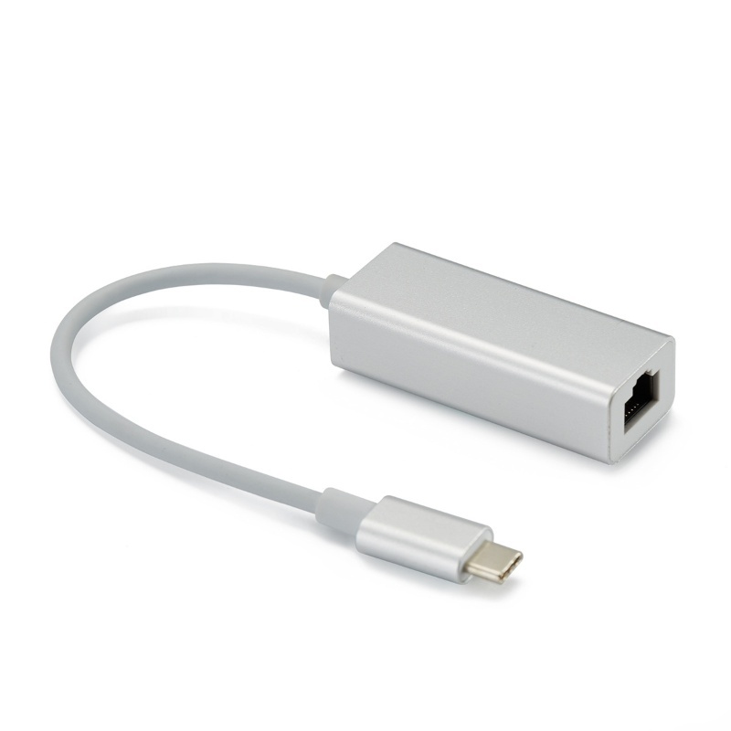 Type C USB C to 100M RJ45 Lan Gigabit Network Card Ethernet Adapter for Windows 7 8 10 Linux MacOS