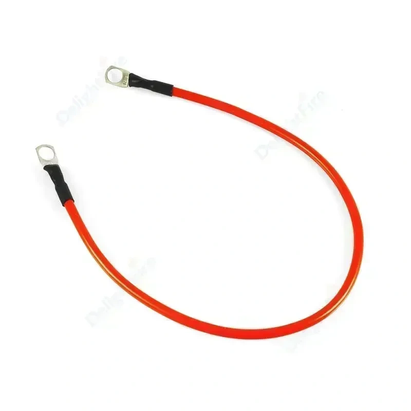 Soft Car Battery Wire Silicone Cable With M6 M8 M10 Lug Red Black 8 6 3 0 4AWG Electrical Wire for Auto RV Solar Panel Inverter