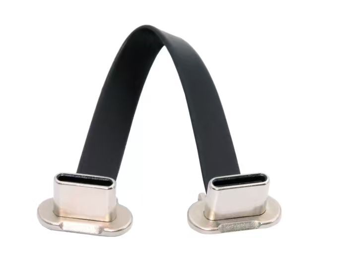 USB4 Extension Cable Type-C USB-C Male to Female Slim Flat 40Gbps 240W 8K Cable Short FPC 60Hz USB4.0