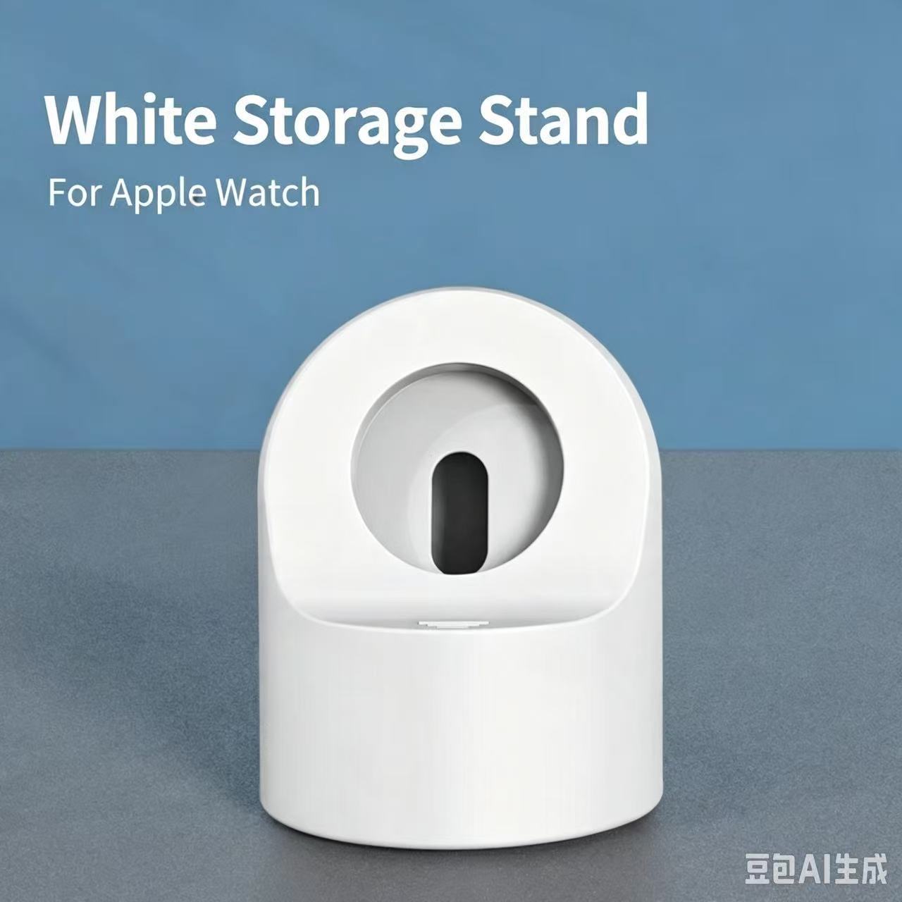 Silicone Apple Watch Charging Stand – Anti-Slip Charger Holder Dock for Nightstand Mode
