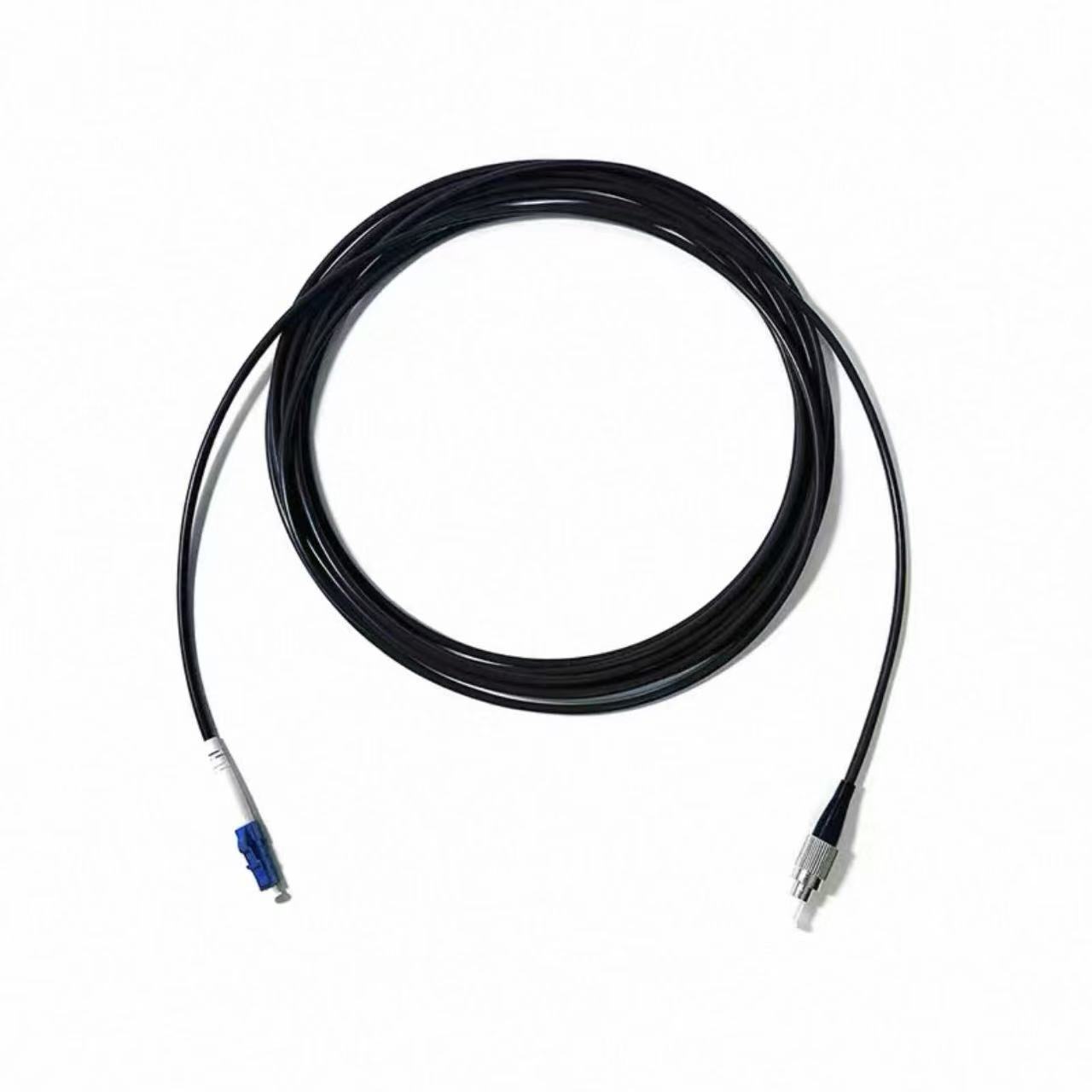 LC/UPC to FC/UPC Simplex Single Mode Fiber Optic Patch Cable – Black LSZH/Outdoor Jacket, 9/125μm OS2, Custom Length for FTTA & Telecom stabiles Getriebe LC/SC/FC/ST