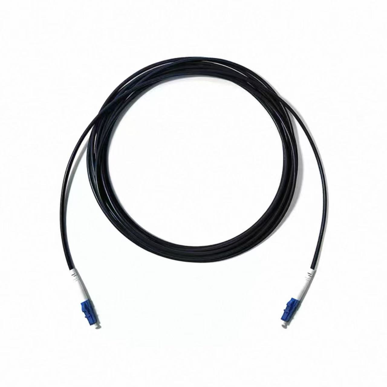 LC/UPC to FC/UPC Simplex Single Mode Fiber Optic Patch Cable – Black LSZH/Outdoor Jacket, 9/125μm OS2, Custom Length for FTTA & Telecom stabiles Getriebe LC/SC/FC/ST