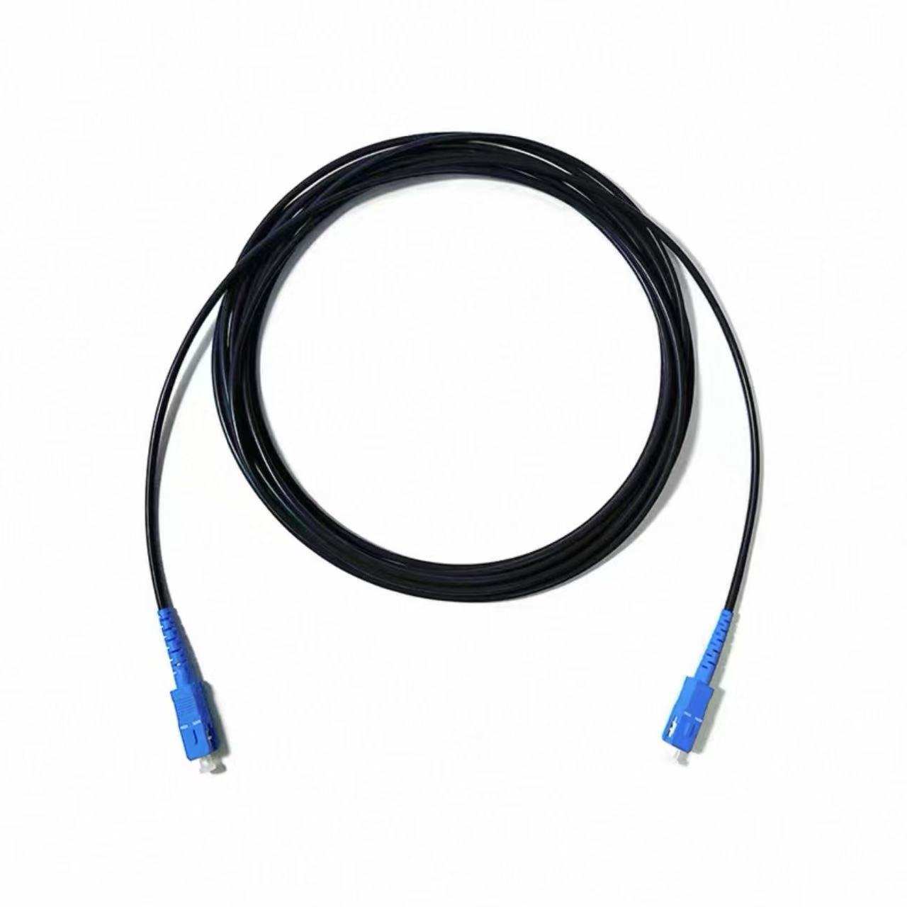 LC/UPC to FC/UPC Simplex Single Mode Fiber Optic Patch Cable – Black LSZH/Outdoor Jacket, 9/125μm OS2, Custom Length for FTTA & Telecom stabiles Getriebe LC/SC/FC/ST