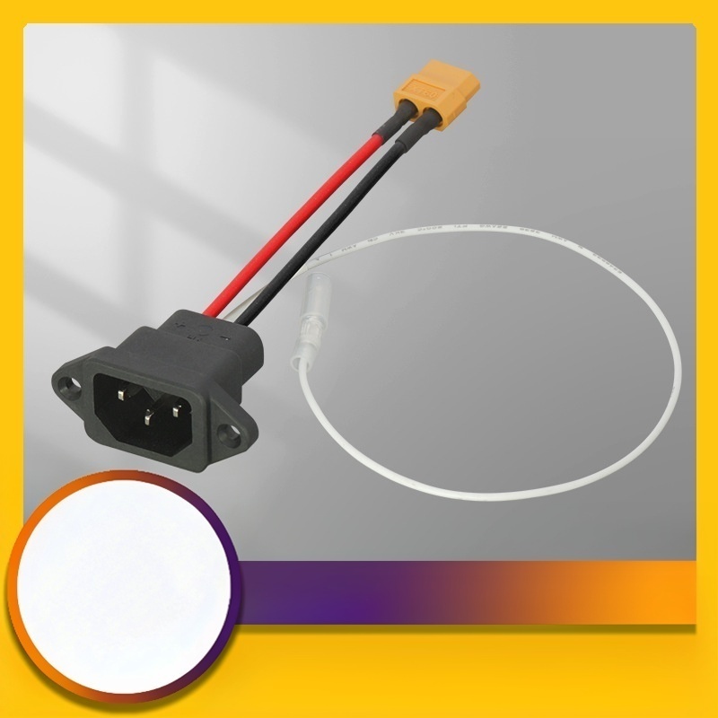 What is an IEC 320 C14 to XT60 Power Cable? – Panel Mount AC Inlet to XT60 Connector Adapter for New Energy Vehicles, E-Bikes, and Energy Storage