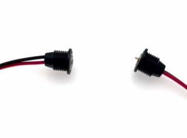 Waterproof Panel Mount Power Jack? – 5.5mm x 2.1mm 12V-24V DC Connector with Pre-Soldered Wires for New Energy Vehicles, CCTV, and LED Lighting
