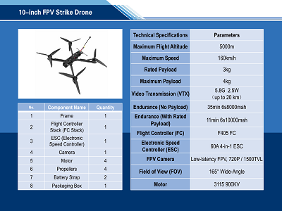 10-inch FPV Strike Drone