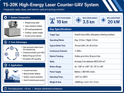 T5-20-HT High-Power Laser Counter-UAV System