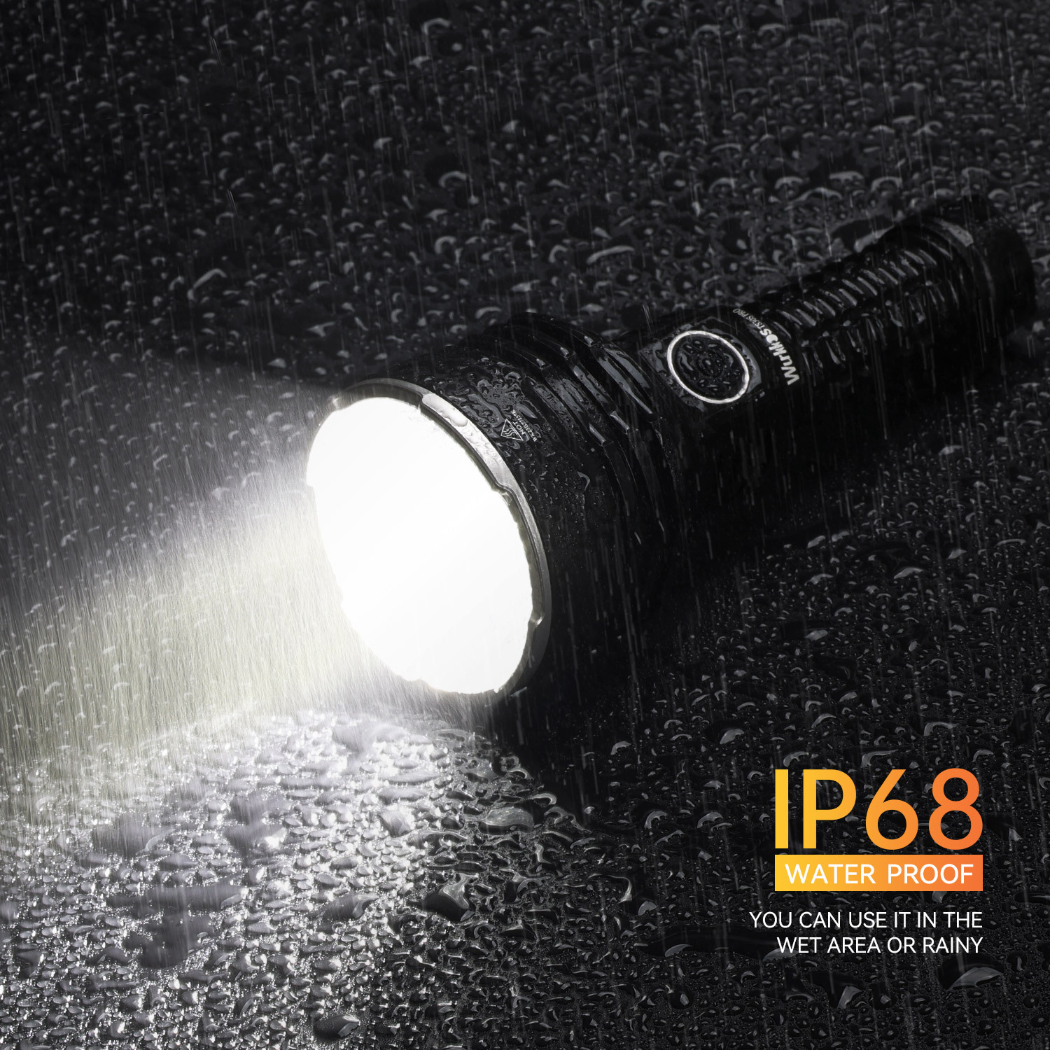 Wurkkos TS30S Pro Superjasna latarka taktyczna o mocy 6000 lm i zasięgu 1086 metrów, wodoodporna IP68, Anduril 2, ładowalna i zwrotna, odpowiednia do oświetlenia zewnętrznego, samoobrony, patroli i sytuacji awaryjnych.