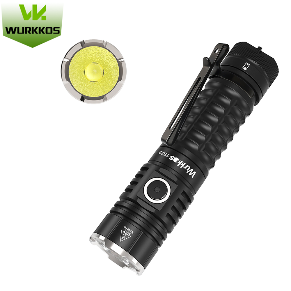 TS22 Miniaturowa latarka LED o mocy 4500 lumenów z diodą LED XHP70.2, wodoodporna IPX8, ładowalna, może być używana jako źródło zasilania, wyposażona w magnetyczną końcówkę i idealna do oświetlenia zewnętrznego, wędrówek pieszych i kempingów.