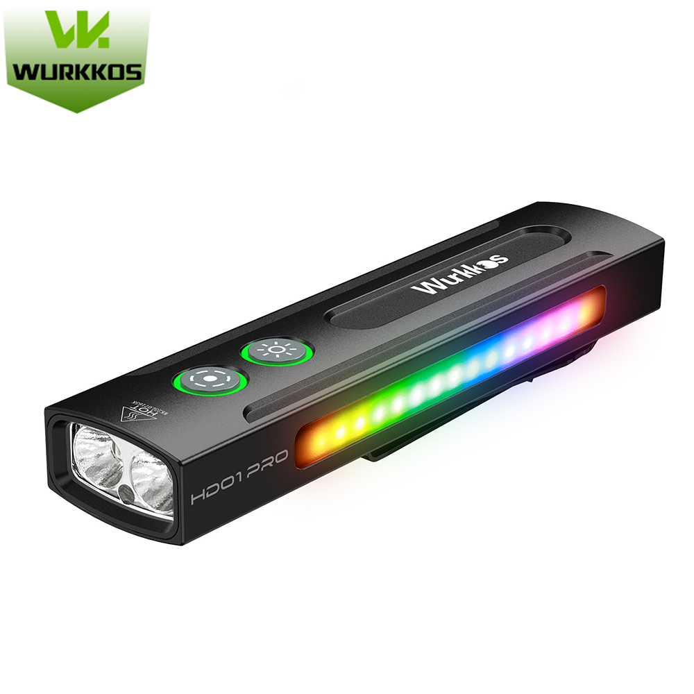 Wurkkos HD01 PRO Latarka EDC 1200 lm (białe światło, zielony laser, światło ultrafioletowe)