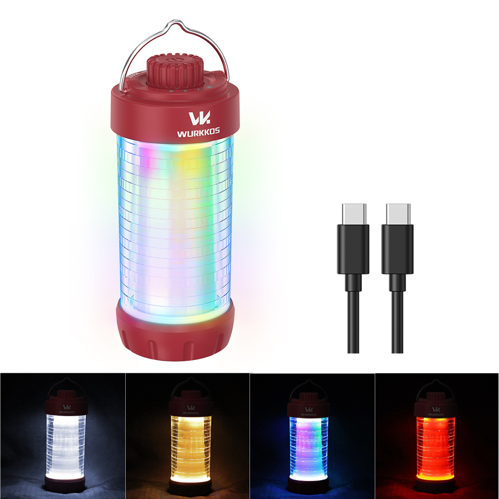 Wurkkos CL01 Lampa kempingowa, 550lm bateria 21700 RGB IP66 Ładowanie wsteczne