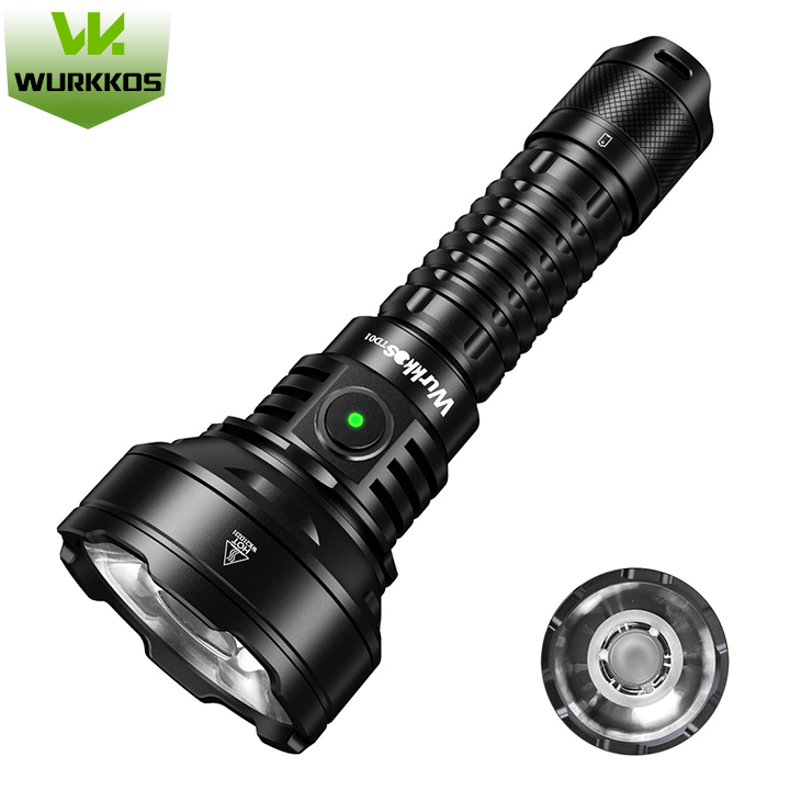 Wurkkos TD01 Latarka taktyczna, 2200 lm, 1039 m, IPX8, USB-C, 21700