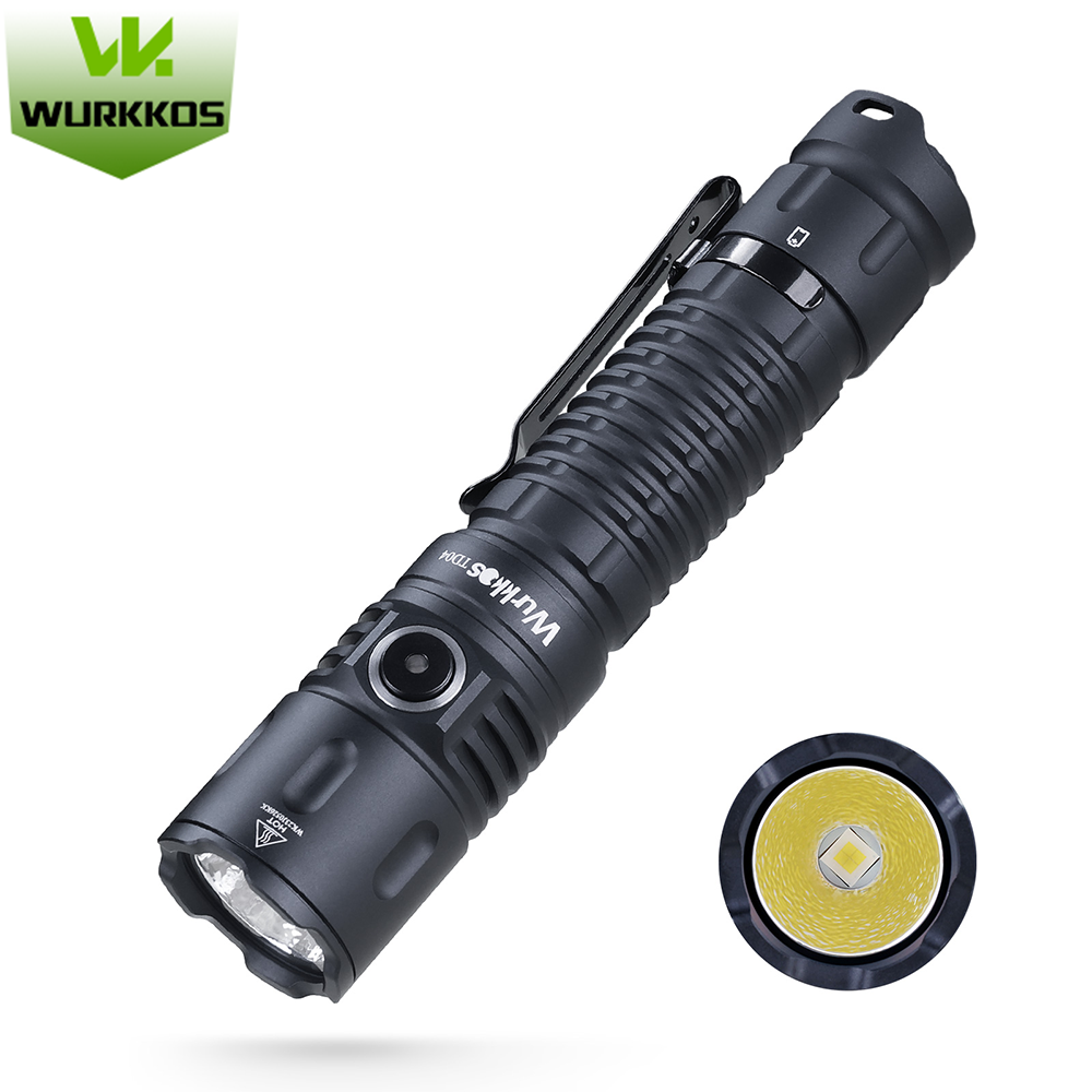Wurkkos TD04 Latarka taktyczna 3000LM 296M, IPX8