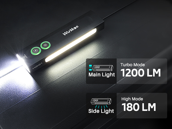 Wurkkos HD01 Latarka , 1200 lm, z magnetycznym ogonem, oświetlenie RGB, ładowalna